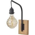 Adesso 3844-01 Wren 10.5 Inch Natural Wood With Black Wall Lamp Light. Fixed Price $54.00.