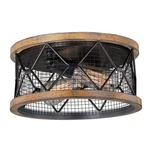 Bremerton 2-LIGHT Flush Mount Industrial And Drum Style 6.25 Inches Tall. Fixed Price $89.99.