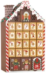Brubaker Advent Calendar - Wooden Gingerbread House With 4 Led Lights 10.3 X. Fixed Price $47.97.
