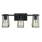 Feit 3-LIGHT Vanity Fixture Matted Black. Fixed Price $40.24.