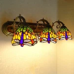 Victorian Tiffany Style Bathroom Vanity Lighting Stained Glass Wall Sconce Lamp. Fixed Price $91.27.