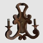 Elk Lighting Brown San Sebastian Spanish Antiquewood Two-light Wall Sconce. Fixed Price $107.39.