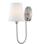 Cfc Lighting Modern Simple Rustic 1-LIGHT Satin Nickel Wall Sconce With Shade. Fixed Price $32.27.