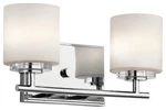 Kichler 45501CH Hara 2-LIGHT Bath Vanity In Chrome. Fixed Price $204.99.