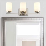 Bel Air Lighting Mod Pod 22". 3-LIGHT Brushed Nickel Bathroom Vanity. Fixed Price $43.99.
