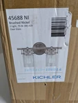 Kichler Brinley 2 Light Bath, Brushed Nickel - 45688NI. Fixed Price $62.62.