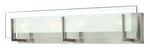 Hinkley Latitude 4-LIGHT Bathroom Vanity Led Fixture, Brushed Nickel. Fixed Price $232.92.