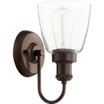 Quorum Light Clear/seeded Wall Mount, Oiled Bronze 548-1-86. Fixed Price $78.40.