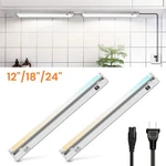 2X Under Cabinet Led Swivelling 12"/18"/24" Kitchen Closet Linkable Lights. Fixed Price $39.09.