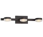 Home Decorators Santissimo 3-LIGHT Oil Rubbed Bronze Led Vanity. Fixed Price $52.99.