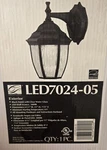 New Cordelia Lighting Ext. LED7024-05 Black Finish Lantern W/clear Water Glass. Fixed Price $68.58.