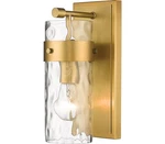 Z-lite 3035-1V-RB Fontaine Vanity, 1-LIGHT 100 Watts, Rubbed Brass. Fixed Price $118.04.