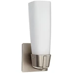 Afx Delta Satin Nickel Sconce With White Glass - DES0510118QENSN. Fixed Price $117.92.
