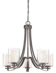 Minka-lavery Model# 4105-172 Chandelier-smoked Iron-beautiful. Fixed Price $199.00.