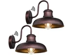 Tobusa 2-PACK Dusk Dawn Outdoor Wall Lights Distressed Brown 11.5 Inch. Fixed Price $58.95.