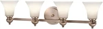 Kichler 45049CLZ Sheila 4-LIGHT Vanity Fixture, Classic Bronze Finish With Opal. Fixed Price $139.00.