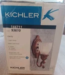 Kichler Light Vanity Bracket Sconce 144711 Medici Gold Finish New Box. Fixed Price $38.39.