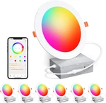 Smart Recessed Lighting Inch Rgbcw Color Changing 16W Led Ceiling. Fixed Price $100.24.