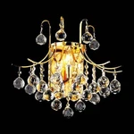 Toureg 16" Wide Gold And Crystal Sconce. Fixed Price $162.00.