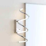 Jonathan Scribble 7 In. Chrome Modern Metal Integrated Led Vanity Light Sconce. Fixed Price $49.95.