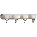 Progress Lighting P3054 Builder Series Four-light Bathroom Nickel. Fixed Price $103.36.