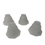 Angelo Brothers Company - Clear Frosted Beads Etched Glass Lamp Shade #81067 Fan. Fixed Price $39.00.