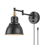 Trlife Swing Arm Wall Lights With Plug 1 Pack - Dimmable, Black. Fixed Price $41.38.