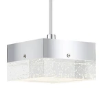 Possini Euro Devin 5"W Polished Chrome And Crystal Led Pendant Light. Fixed Price $114.99.