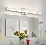 Mirrea 32" Chrome Vanity Lights 5 For Mirror Cct Adjustable Led. Fixed Price $50.00.