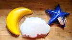 3 Pieces Ikea Star Moon & Cloud Wall Lights Dromsyn, Smila Mane Stjarna. Fixed Price $79.44.