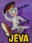 15147.WALL Decor Poster.vintage Interior Art.jeva French Shoe Brand Cat Fashion. Fixed Price $21.00.