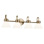 Champagne Bronze Four Light Bath From The Farum Collection. Fixed Price $529.99.