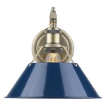 Golden Lighting 3306-1W Ab Orwell 10" Tall Wall Sconce Blue. Fixed Price $153.99.