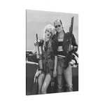 Natural Born Killers Mickey And Mallory B/w Custom Canvas Wall Print. Fixed Price $84.99.