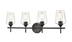 Millennium Ashford 4-LIGHT Bathroom Vanity In Matte Black. Fixed Price $219.90.
