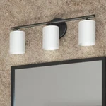 Progress Lighting Replay 22 In. 3 Black Etched Bathroom Vanity. Fixed Price $59.99.
