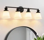 Kaisite 32 In. 4-LIGHT Matte Black Modern Vanity. Fixed Price $129.99.