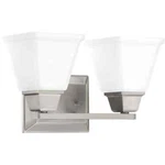 Progress Lighting Clifton Heights Collection 2-LIGHT Brushed Nickel Vanity. Fixed Price $75.07.