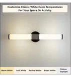 24" Smart Led Bathroom Vanity Light Matte Black Bar Wireless Hampton Bay Penrose. Fixed Price $39.99.