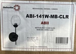 Dainolite ABI-141W-MB-CLR Abii 1-LIGHT Wall Sconce Lighting Matte Black New. Fixed Price $48.00.