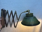 Vintage Mcm Expandable Swing Arm Scissor Wall Lamp Accordion Works. Fixed Price $55.00.