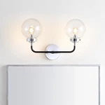 Jonathan 18"CONTEMPORARY Brass Vanity, Chrome/black Caleb. Fixed Price $112.99.