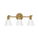 Hinkley Lighting Arti Bath Vanity, Heritage Brass/cased Opal - 51183HB. Fixed Price $339.15.