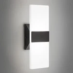 Modern Led Wall Sconce, 5CCT Dimmable Black Lights, 12W 800LM 2700K-5000.... Fixed Price $35.84.