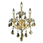 Elegant Theresa Light 12" Royal Cut Sconce, Gold/smoke 2800W3G-GT-RC. Fixed Price $258.00.