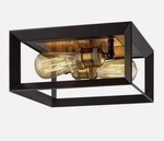 Home Decorators Walden Forge Black Frame Antique Brass Flush Mount Ceiling Light. Fixed Price $62.88.