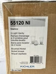 Stamos Collection Vanity Light In Brushed Nickel Factory New Box Kichler.. Fixed Price $48.71.