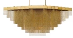 Eurofase Lighting 37097-011 Bloomfield 28 73"W Led Antique Brush Gold. Fixed Price $7030.00.