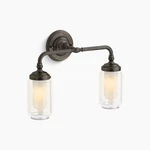 Kohler Lighting 72582-2BZ Artifacts Two Bathroom Vanity Oil Rubbed Bronze. Fixed Price $179.00.