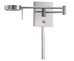 George Kovacs Round Head Chrome Led Modern Plug-in Swing Arm Wall Reading Lamp. Fixed Price $149.00.